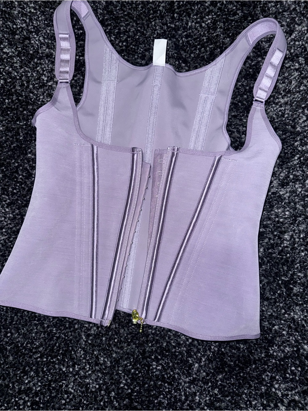 SZ:2X Shapshe Fajas Colombianas Zip Front Steel BoneTummy Control Waist Trainer